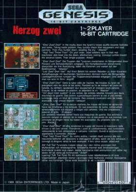 Herzog Zwei (Japan) box cover back